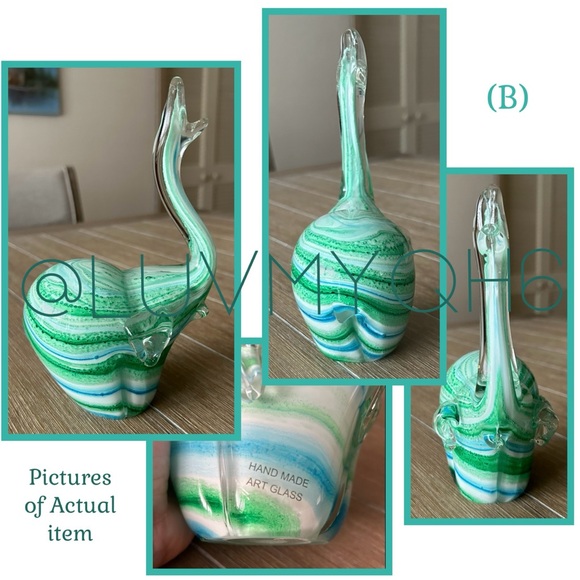 Elegant Art Glass Elephant Figurine - Picture 2 of 4